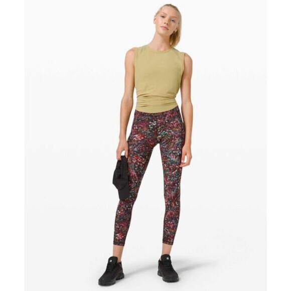 Lululemon Invigorate High-Rise Tight 25" In Foliage Overlay Multi Size 2 - Picture 2 of 10